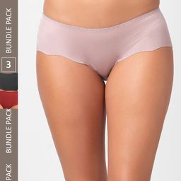 FashionRack Women Pack Of 3 Seamless Hipster Cotton Briefs 3801_SBM-picture-14