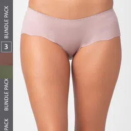 FashionRack Women Pack of 3 Assorted Hipster Cotton Briefs-picture-13
