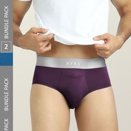XYXX Men Pack Of 2 Colourblocked Anti Microbial Basic Briefs-picture-11