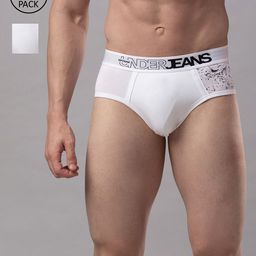 Underjeans by Spykar Men Pack of 2 Cotton Blend Brief-picture-38