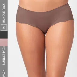FashionRack Women Pack Of 3 Assorted Cotton Hipster Briefs-picture-16
