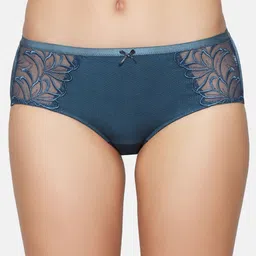 Triumph Women Blue Solid Lace Hipster Briefs-picture-35