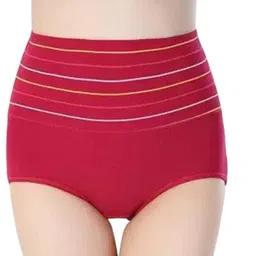 SHREE GANESH FASHION Women Cotton Striped Pack Of 3 High-Rise Hipster Briefs image 2
