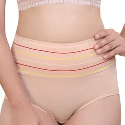 SHREE GANESH FASHION Pack Of 3 High-Rise Hipster Briefs 2076 CR-MR-RD 003 M image 4