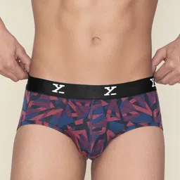 XYXX Men Pack of 3 Shuffle IntelliSoft Micro Modal Printed Briefs image 2