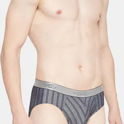 BODYX Men Striped Low-Rise Basic Briefs BX27B-BLACK-STRIPE-S image 2