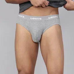 Levis Men Pack of 2 Grey & Blue Briefs #069 image 4