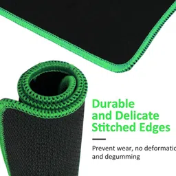 NIGSUR [5 Pack] Silk-Gliding Gaming Mouse Pad Green Mousepad image 3