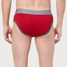 Zoiro Pack Of 2 Anti Bacterial Mid-Rise Basic Briefs ZO-BRI-TERNDS02-RR-SUL-S-2PC image 2