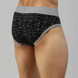 Zoiro Pack Of 2 Printed Light Weight Basic Briefs image 2