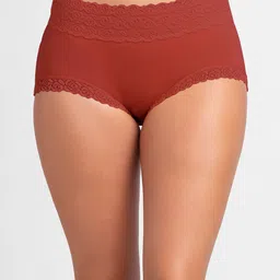 NOIRA Pack Of 4 Assorted Cotton Lace Hipster Briefs image 4