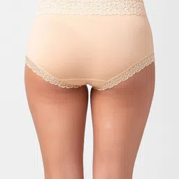 NOIRA Pack Of 3 Assorted Cotton Lace Hipster Briefs image 4