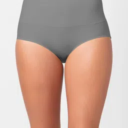 NOIRA Pack Of 4 Assorted High-Rise Tummy Tucker Hipster Briefs 873_SBrGNbl_NO. image 4