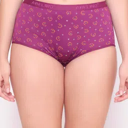 ABELINO Women Pack Of 6 Floral Printed Cotton Boyshorts Briefs image 2