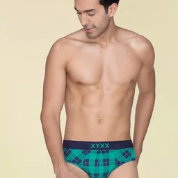 XYXX Men Checked Modal Basic Briefs XYBRF184 image 4