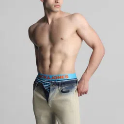 Jack & Jones Striped Low-Rise Basic Briefs 2672602001 image 3