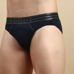 Zoiro Pack Of 2 Anti Odour Basic BriefsZO-BRI-Sports 513-CH-BLK-S-2PC image 3