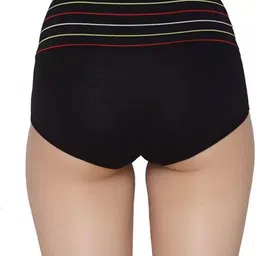 SHREE GANESH FASHION Pack Of 3 High-Rise Hipster Briefs 2076 BK-PR-RD 003 M image 2