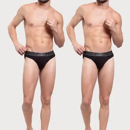 Zoiro Men Pack Of 2 Mid Rise Basic Briefs image 4