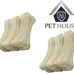 ms pet house Rawhide Dog Chew Bone 3 Inches (Pack of 30 Bones) Dog Treat. Beef Dog Chew image 3