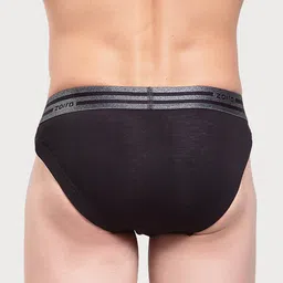 Zoiro Men Pack Of 2 Mid-Rise Basic Briefs SPORTSBRIEF-513Navy+Black image 5