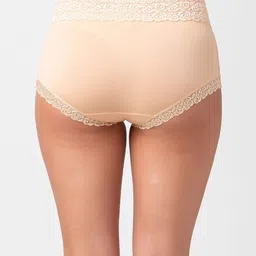 NOIRA Pack Of 4 Assorted Cotton Lace Hipster Briefs image 4