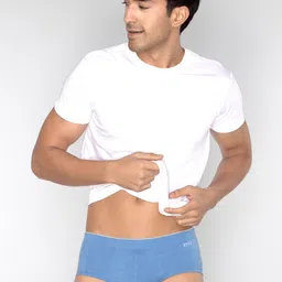 XYXX Men Anti-Microbial Melange Uno IntelliFresh Super Combed Cotton Briefs image 2