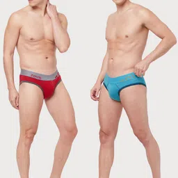 Zoiro Men Pack Of 2 Mid-Rise Basic Briefs 8905320111608_RE image 2