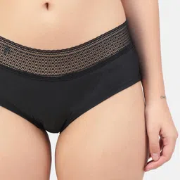 Hill Islands Women Pack Of 2 Self Design Laced Bikini Briefs image 2