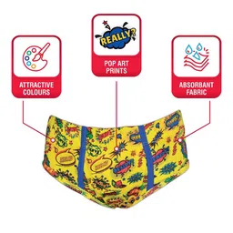 BRAT Boys Pack Of 2 Floral Printed Assorted Pure Cotton Basic Briefs image 4