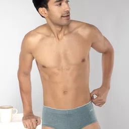 XYXX Men Pack of 1 Melange Uno IntelliFresh Super Combed Cotton Briefs image 5