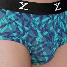 XYXX Men Pack Of 3 Geometric Printed Basic Briefs image 4