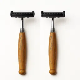 caneco Wooden Razor for Men & Women – Eco-Friendly Reusable Metal Razor, Men & Women image 1