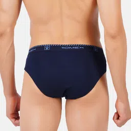Ramraj Men Assorted Pack Of 4 Cotton Anti-Microbial Basic Briefs image 4