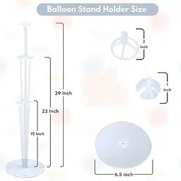thepartyhelper's Solid ThePartyHelpers Re-usable Balloon, Stand Kit for Birthday Party Decorations Balloon image 2