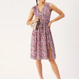 DressBerry Ethnic Motifs Printed Dress-image-7