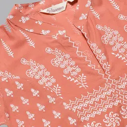 KALINI Ethnic Motifs Cotton A Line Kurta image 5