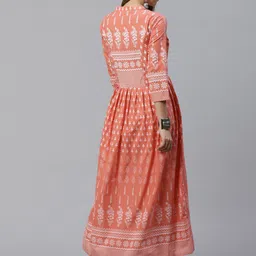 KALINI Ethnic Motifs Cotton A Line Kurta image 5