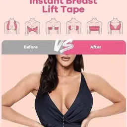 plush & dainty lingerie Plush & Dainty Instant Breast Lift Cotton 5 Meters Boobs Tape- Sweat Resistant, Breathable,latex Free, Painless & Stretchable image 4