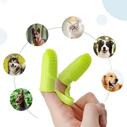 finzatik Dog Tooth Brush,Toothbrush for Dog&Cat,Puppy Tooth Brush Dog Teeth Cleaning Kit Pet Toothbrush image 1