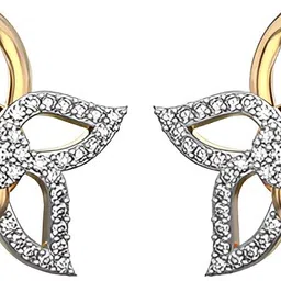 raksha mai jewellers 92.5 Silver Lovely Flower Cubic Zirconia Sterling Silver Stud Earring-picture-14