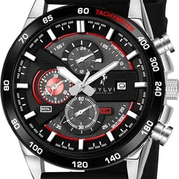 sylvi Timegrapher Black Red - Luxury Watch For Men Analog Watch - For Men Timegrapher Black Red Color Working Chronograph Watch-picture-10