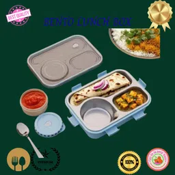moira international Lunch Box for Kids Compartment Insulated Stainless Steel Tiffin Box for KID_L142 3 Containers Lunch Box-picture-34