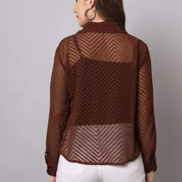 funday fashion Women Regular Fit Solid Casual Shirt image 2