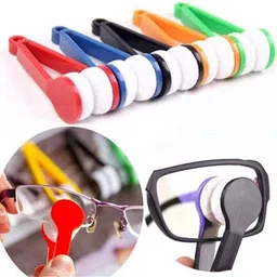Kevim Microfiber Portable Eyeglass Spectacles Sunglass Lens Cleaner Brush Clip Lens Cleaner image 2