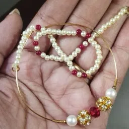 THE SRINGAAR STORE Beads, Cubic Zirconia Gold-plated Plated Alloy Nathiya image 2