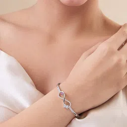 maira Sterling Silver Zircon Sterling Silver Bracelet-picture-21