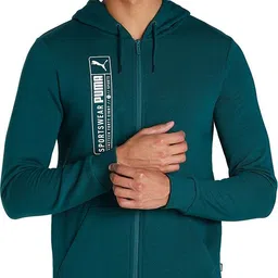 Men Full Sleeve Solid Hooded Sweatshirt-image-19