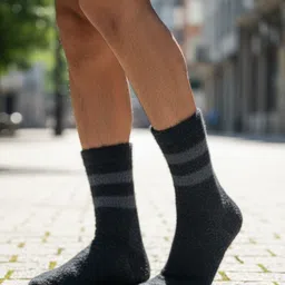 cdeck Men Self Design Calf Length image 3