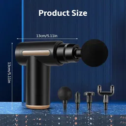 bazaarnest 4 Heads 6 Speeds Muscle Massager Gun Ultragun for Neck Shoulder and Back image 2